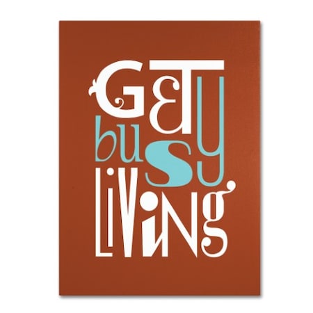 Megan Romo 'Get Busy Living III' Canvas Art,26x32